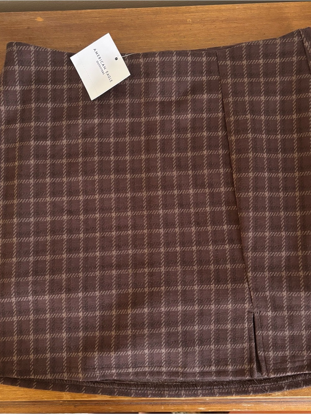 NWT American Eagle Outfitters Brown Plaid Skirt